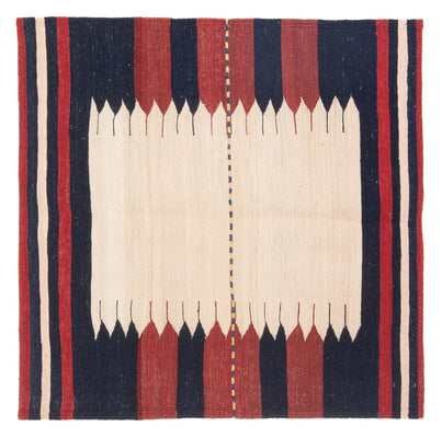 Alfombra Kelim - Oriental cuadrado  - 129 x 119 cm - verde menta