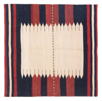 Alfombra Kelim - Oriental cuadrado  - 129 x 119 cm - verde menta