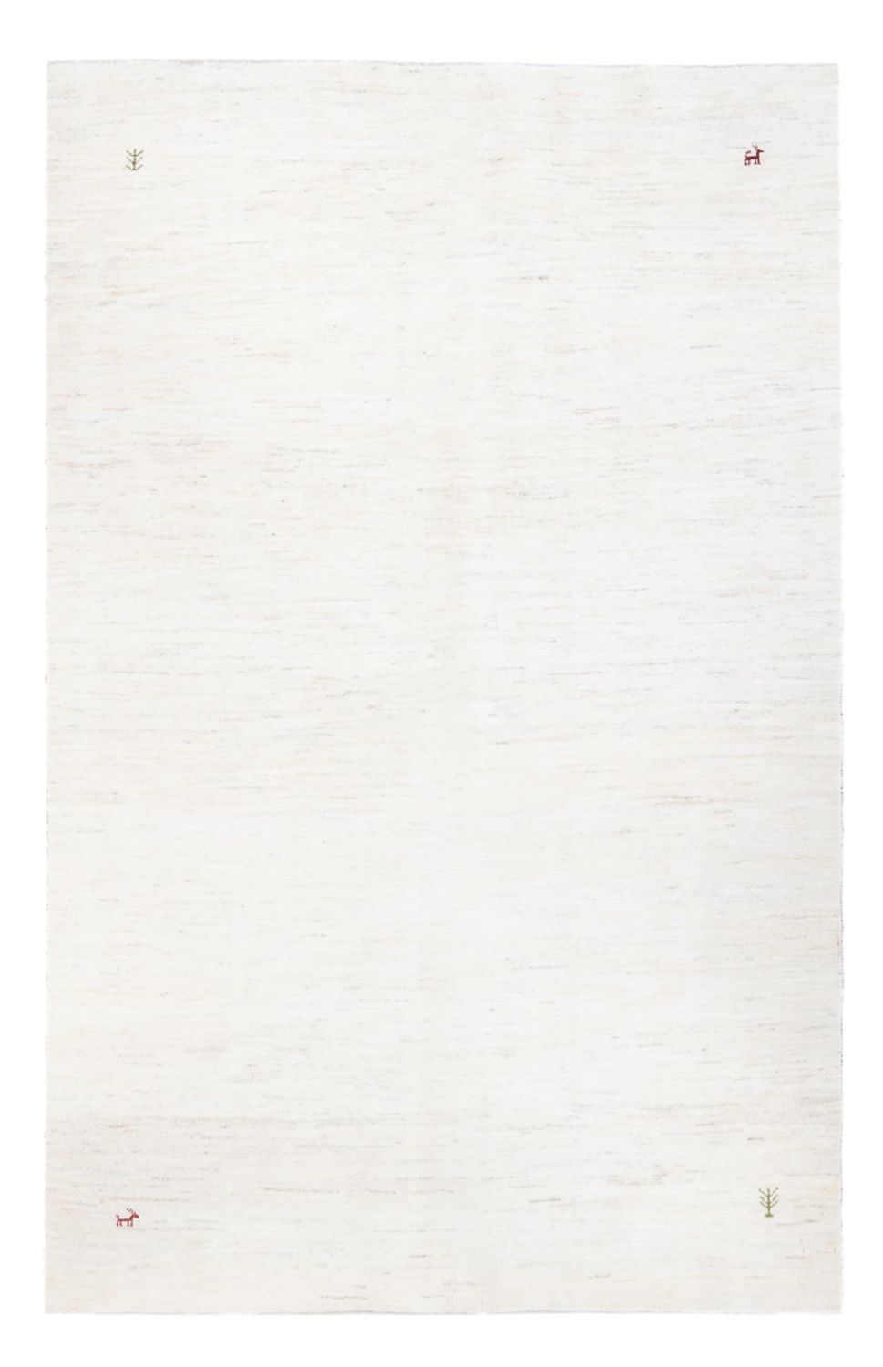Alfombra Gabbeh - Persa - 253 x 171 cm - blanco