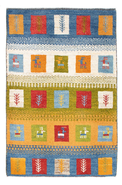 Gabbeh persa Alfombra 60x90cm - Perserteppich Wollteppich