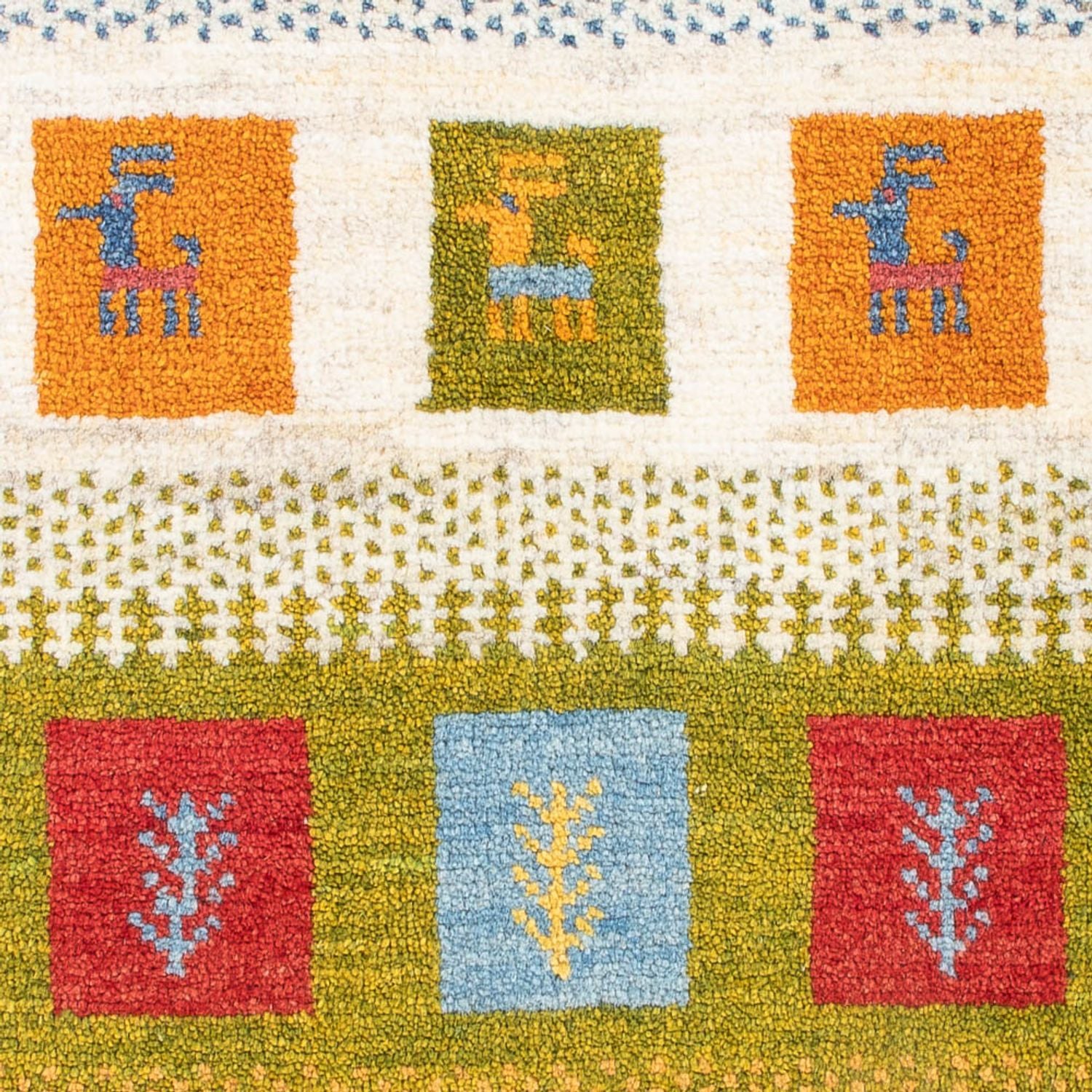 Alfombra Gabbeh - Persa - 90 x 60 cm - multicolor