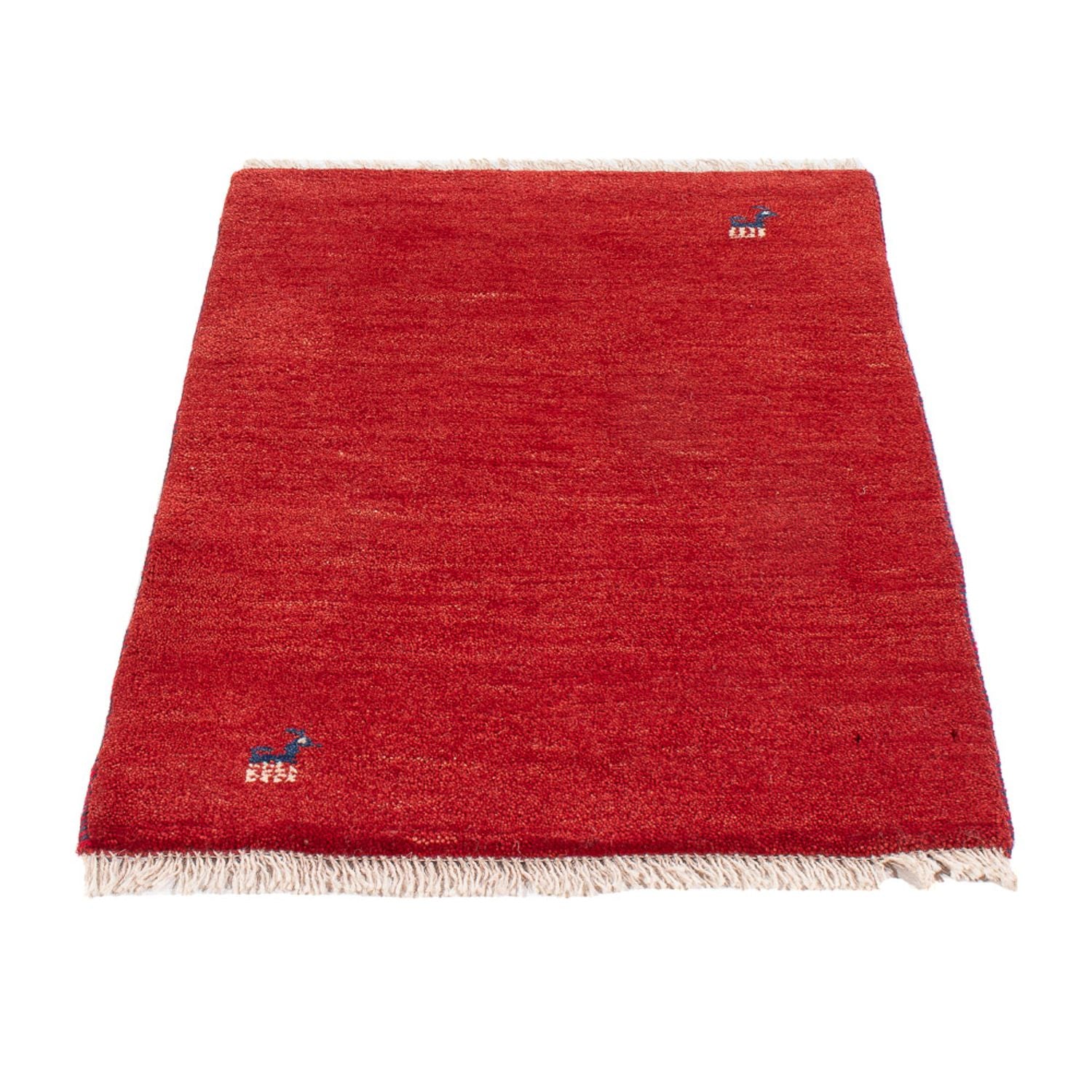 Alfombra Gabbeh - Persa - 87 x 60 cm - rojo