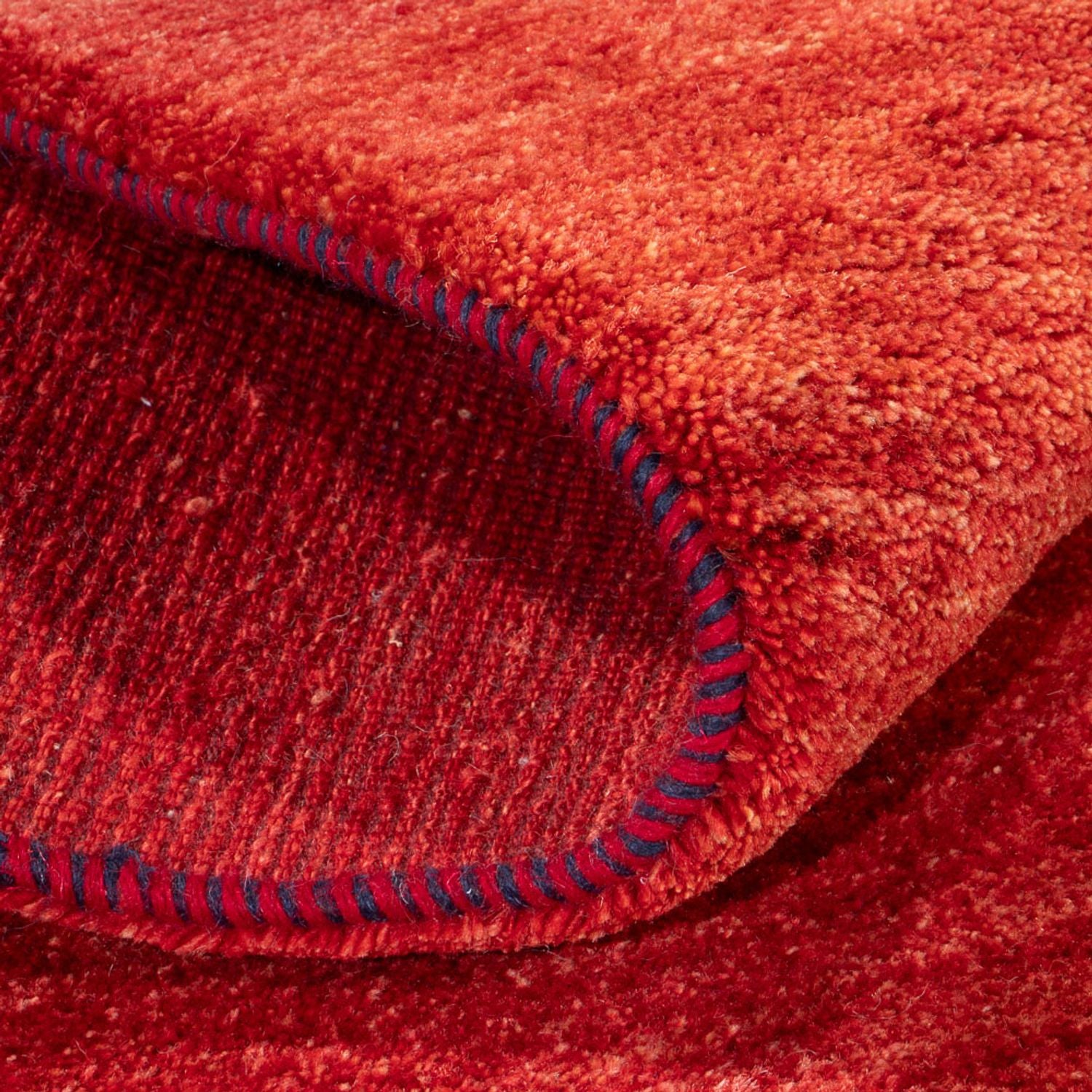 Alfombra de pasillo Alfombra Gabbeh - Persa - 248 x 82 cm - rojo