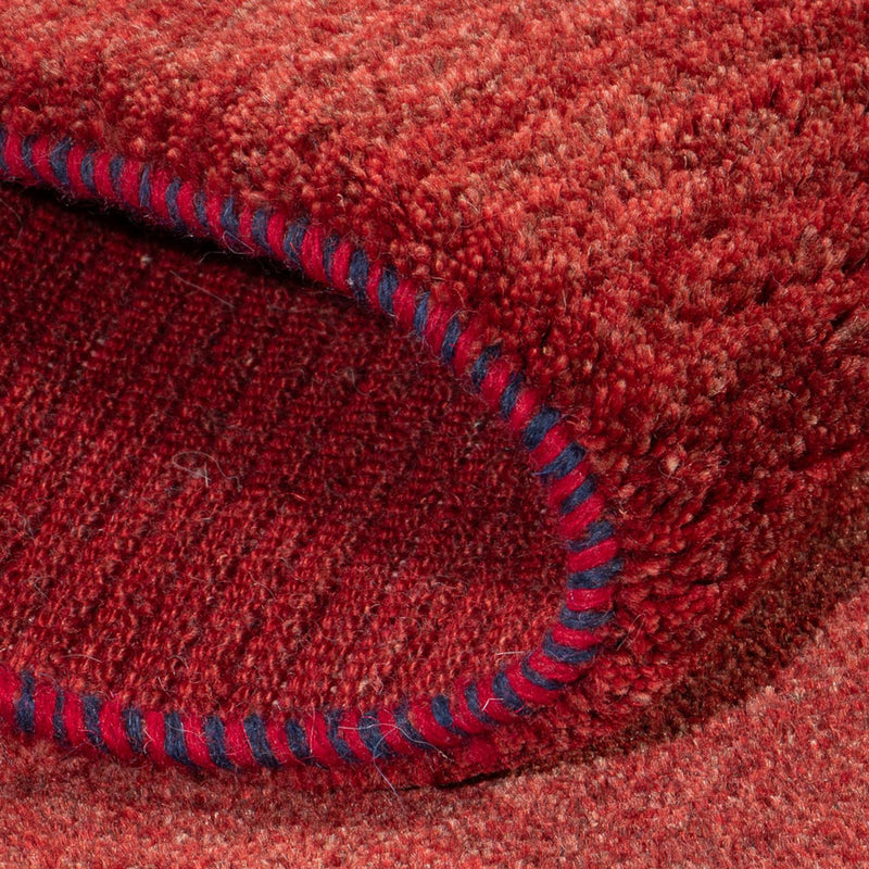 Alfombra de pasillo Alfombra Gabbeh - Persa - 195 x 82 cm - rojo oscuro