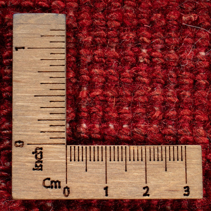 Alfombra de pasillo Alfombra Gabbeh - Persa - 196 x 84 cm - rojo oscuro