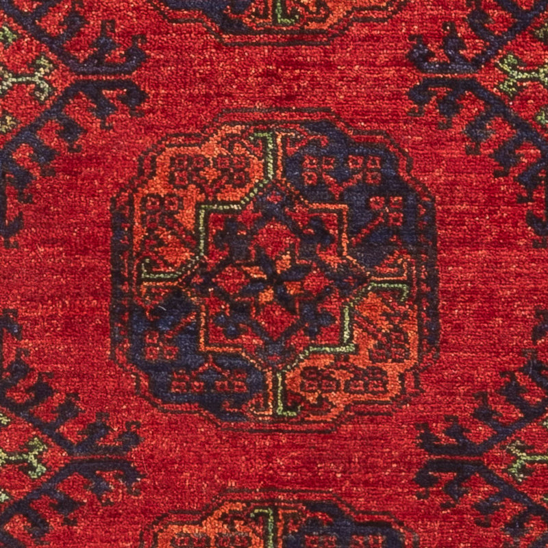 Alfombra afgana - 136 x 82 cm - rojo