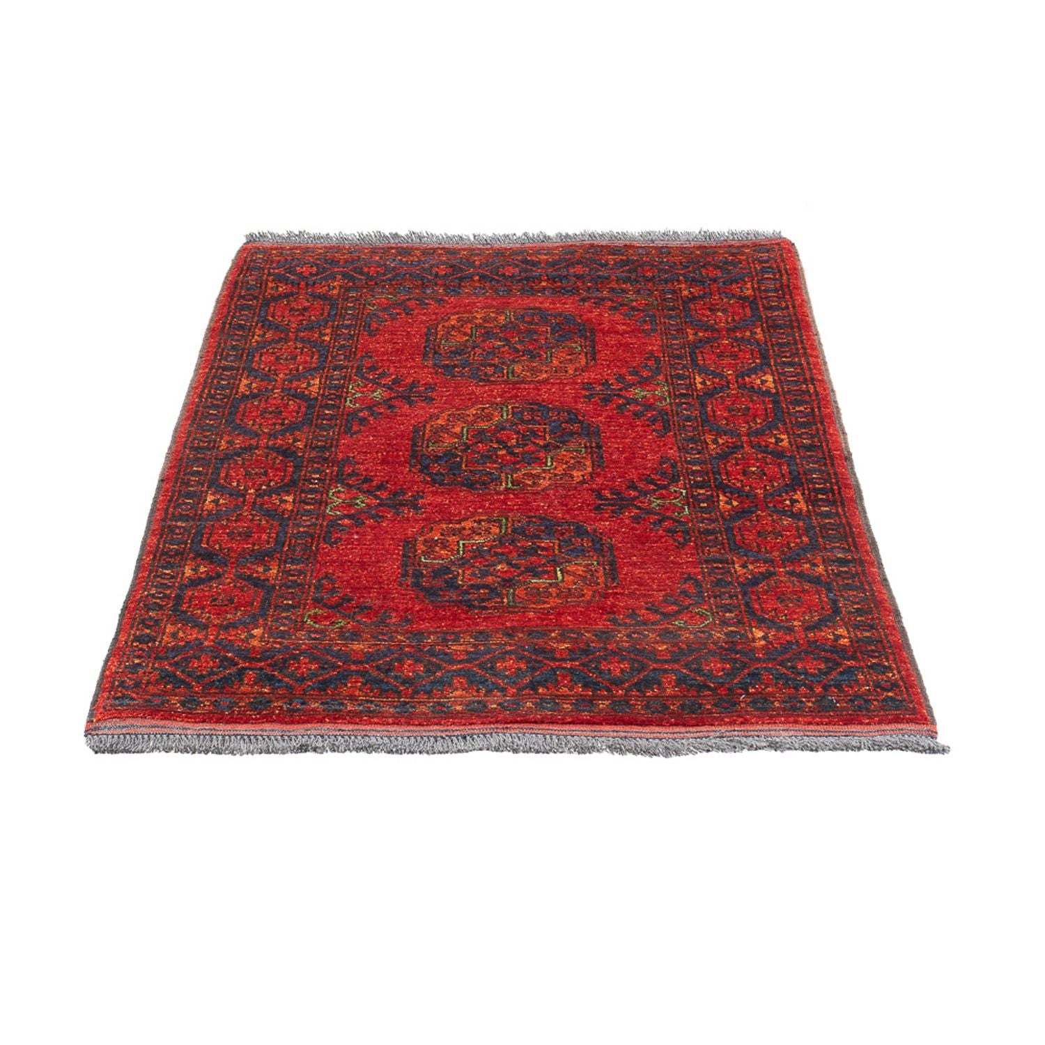 Alfombra afgana - 136 x 82 cm - rojo