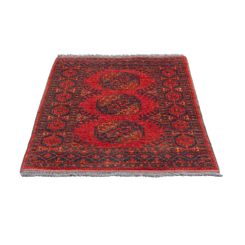 Alfombra afgana - 136 x 82 cm - rojo