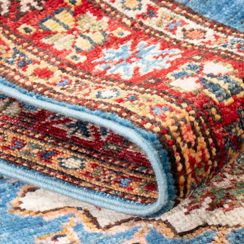 Alfombra de pasillo Alfombra Ziegler - Kazak - 205 x 63 cm - azul