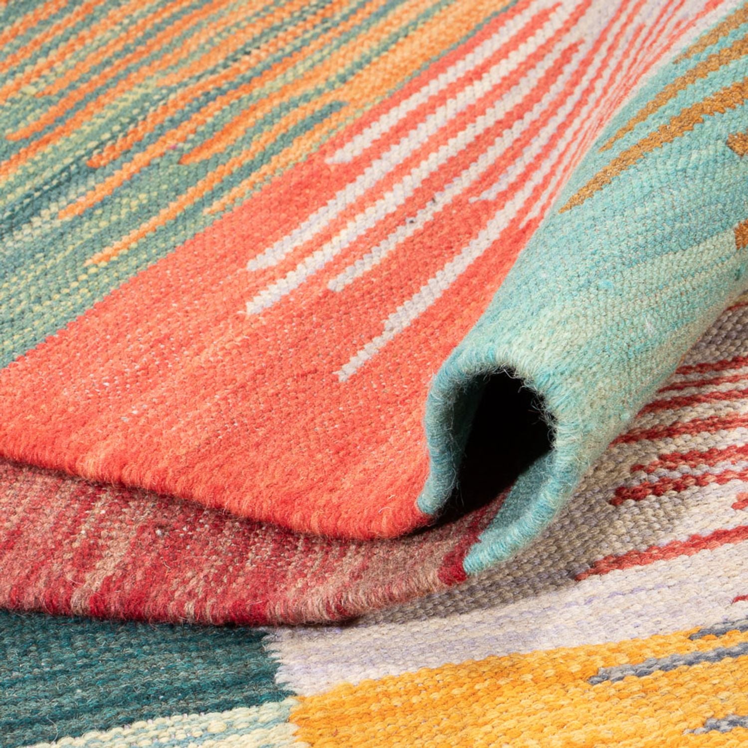 Alfombra Kelim - Tendencia - 240 x 163 cm - multicolor