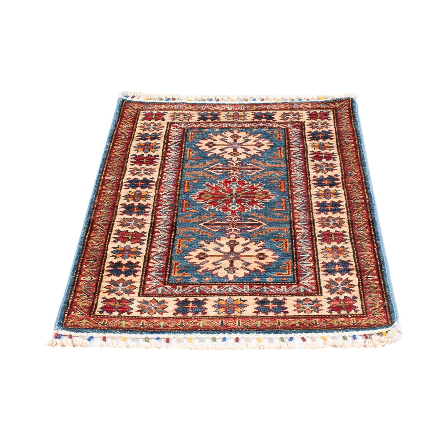 Alfombra Ziegler - Kazak - 101 x 61 cm - azul