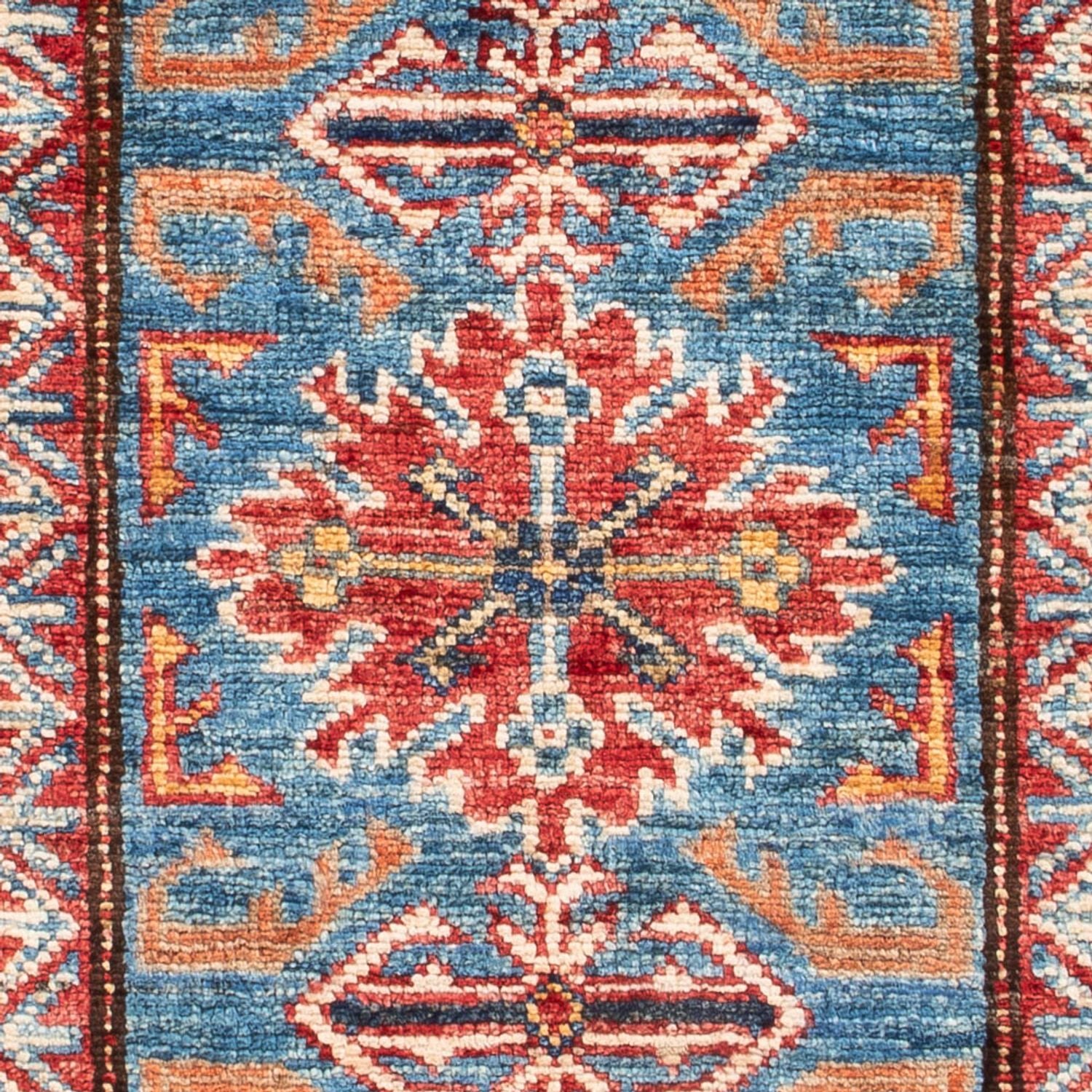 Alfombra Ziegler - Kazak - 100 x 62 cm - azul