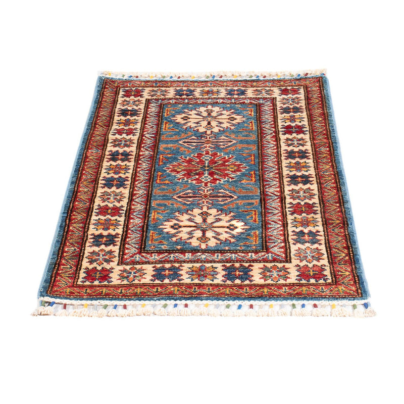 Alfombra Ziegler - Kazak - 100 x 62 cm - azul