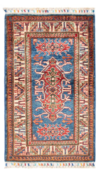 Alfombra Ziegler - Kazak - 96 x 59 cm - azul