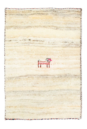 Alfombra Gabbeh - Persa - 60 x 40 cm - beige