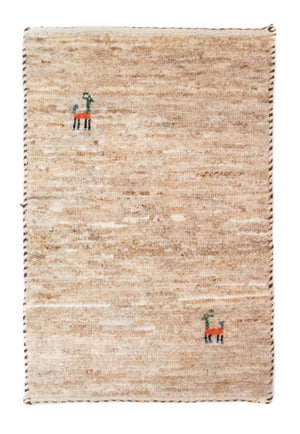 Alfombra Gabbeh - Persa - 60 x 40 cm - marrón