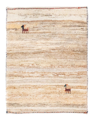 Alfombra Gabbeh - Persa - 60 x 40 cm - beige