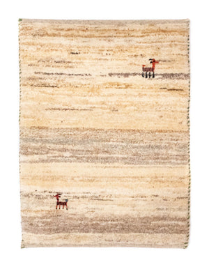 Alfombra Gabbeh - Persa - 60 x 40 cm - beige