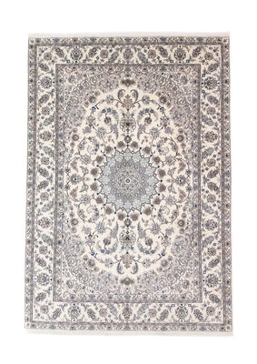 Alfombra persa - Nain - 350 x 246 cm - blanco natural