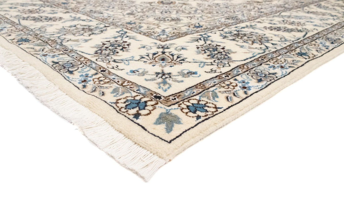 Alfombra persa - Nain - 350 x 246 cm - blanco natural