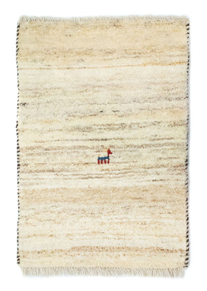 Alfombra Gabbeh - Persa - 60 x 40 cm - beige