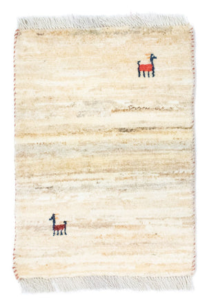 Alfombra Gabbeh - Persa - 60 x 40 cm - beige