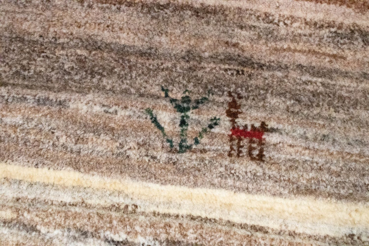 Alfombra Gabbeh - Persa - 60 x 40 cm - marrón