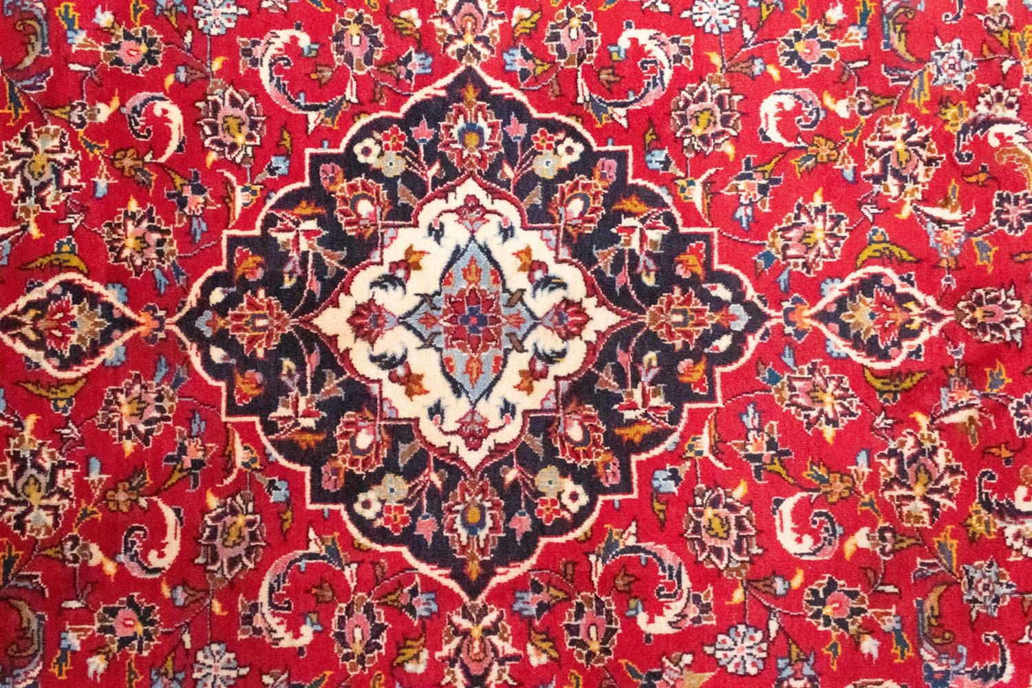 Alfombra persa - Keshan - 258 x 150 cm - rojo