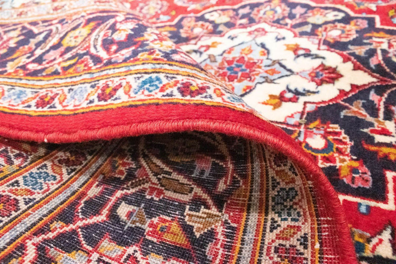 Alfombra persa - Keshan - 258 x 150 cm - rojo