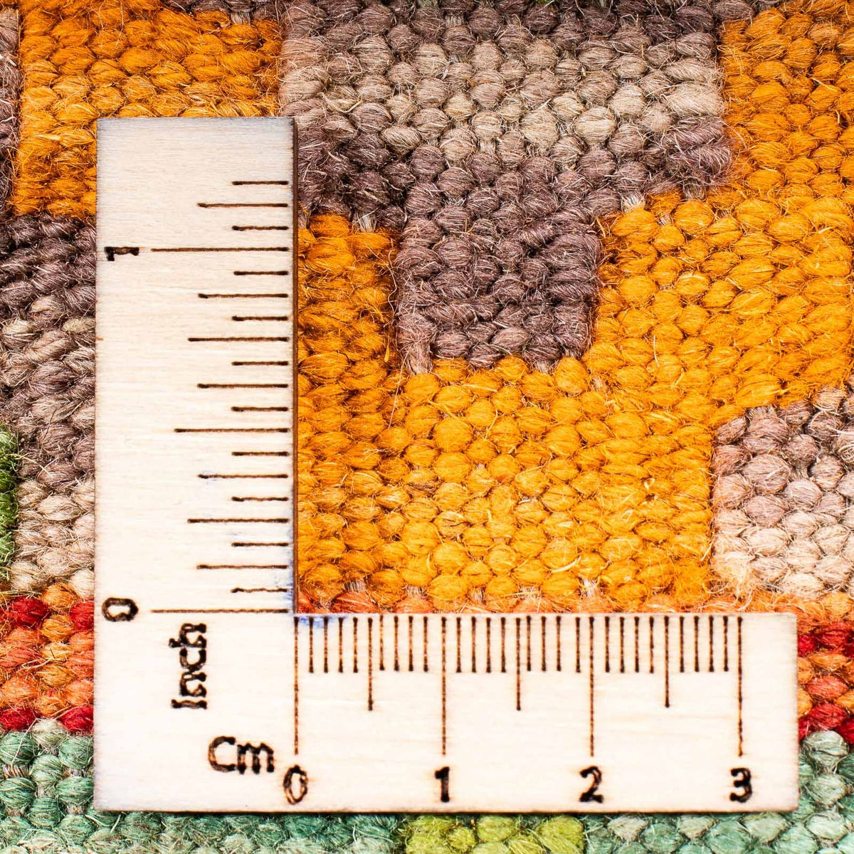 Alfombra Kelim - Splash - 205 x 155 cm - verde