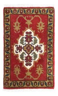 Alfombra persa - Nómada cuadrado  - 54 x 40 cm - rojo