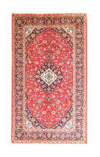 Alfombra persa - Keshan - 251 x 146 cm - rojo