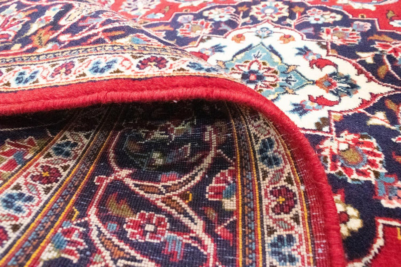 Alfombra persa - Keshan - 251 x 146 cm - rojo