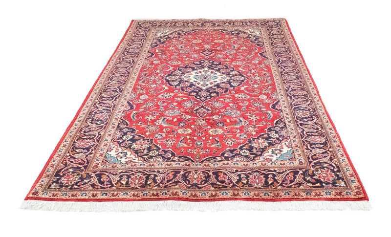 Alfombra persa - Keshan - 251 x 146 cm - rojo