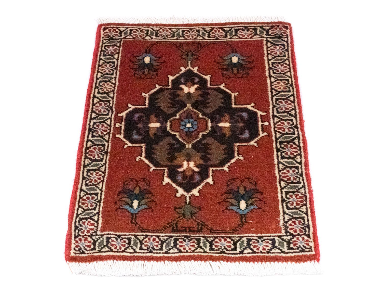 Alfombra persa - Nómada cuadrado  - 54 x 40 cm - rojo