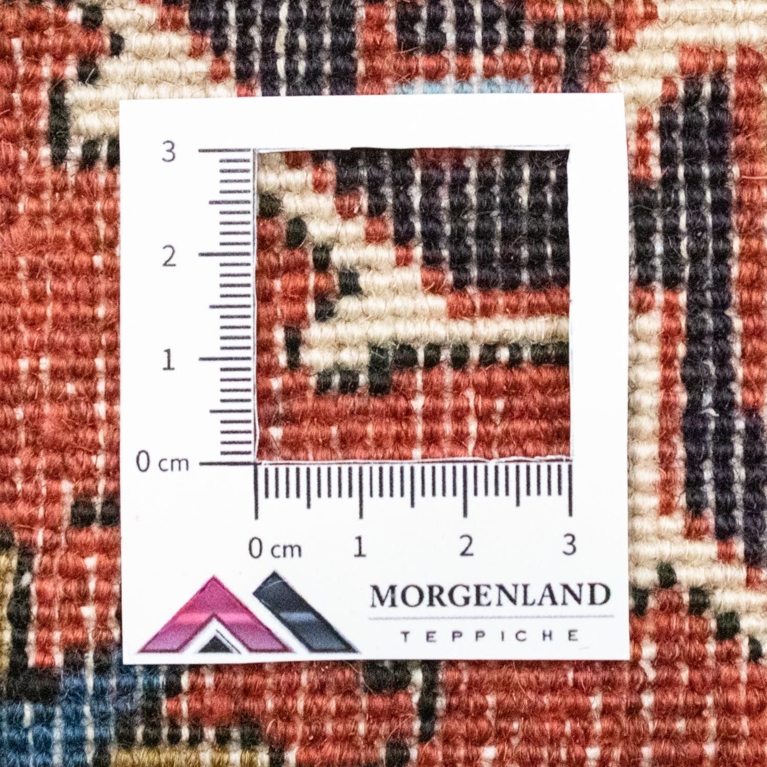 Alfombra persa - Nómada cuadrado  - 54 x 40 cm - rojo
