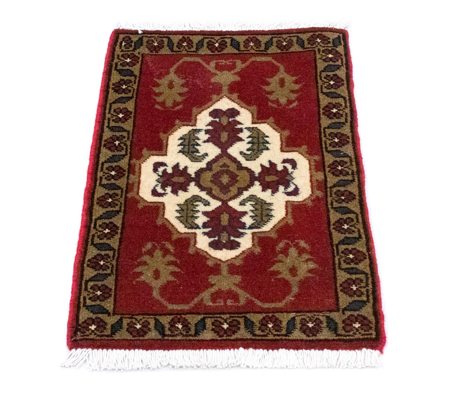 Alfombra persa - Nómada cuadrado  - 54 x 40 cm - rojo