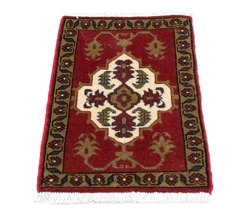 Alfombra persa - Nómada cuadrado  - 54 x 40 cm - rojo
