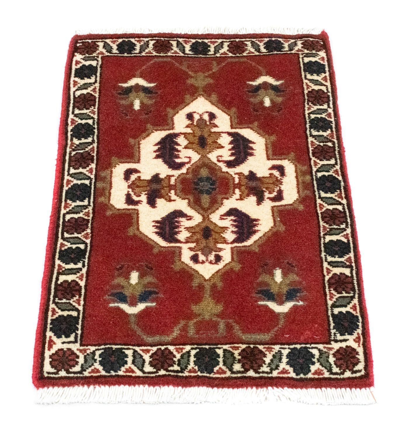 Alfombra persa - Nómada cuadrado  - 54 x 40 cm - marrón