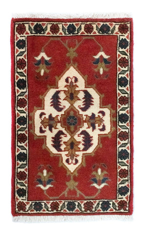 Alfombra persa - Nómada cuadrado  - 54 x 40 cm - rojo