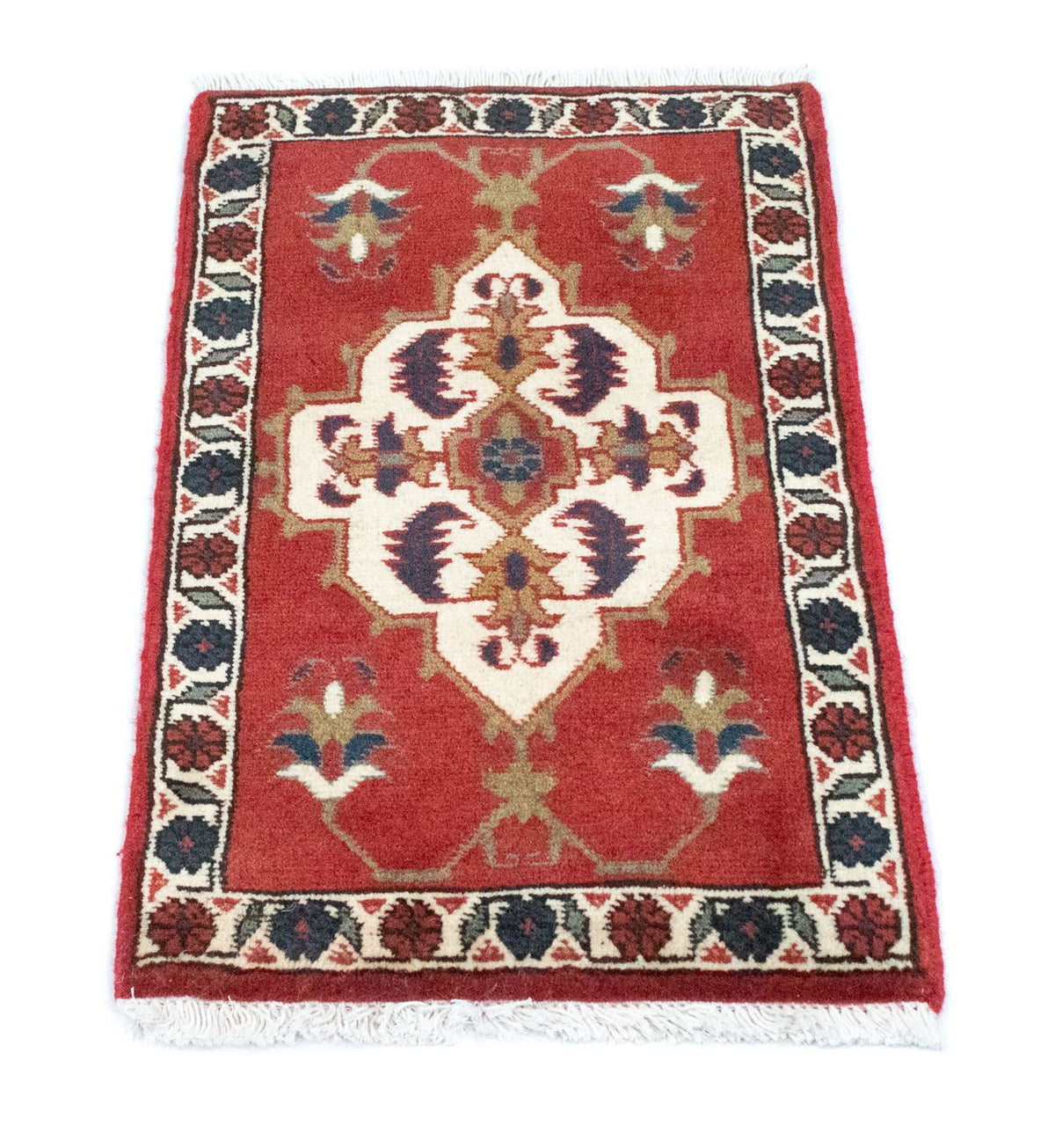 Alfombra persa - Nómada cuadrado  - 54 x 40 cm - rojo
