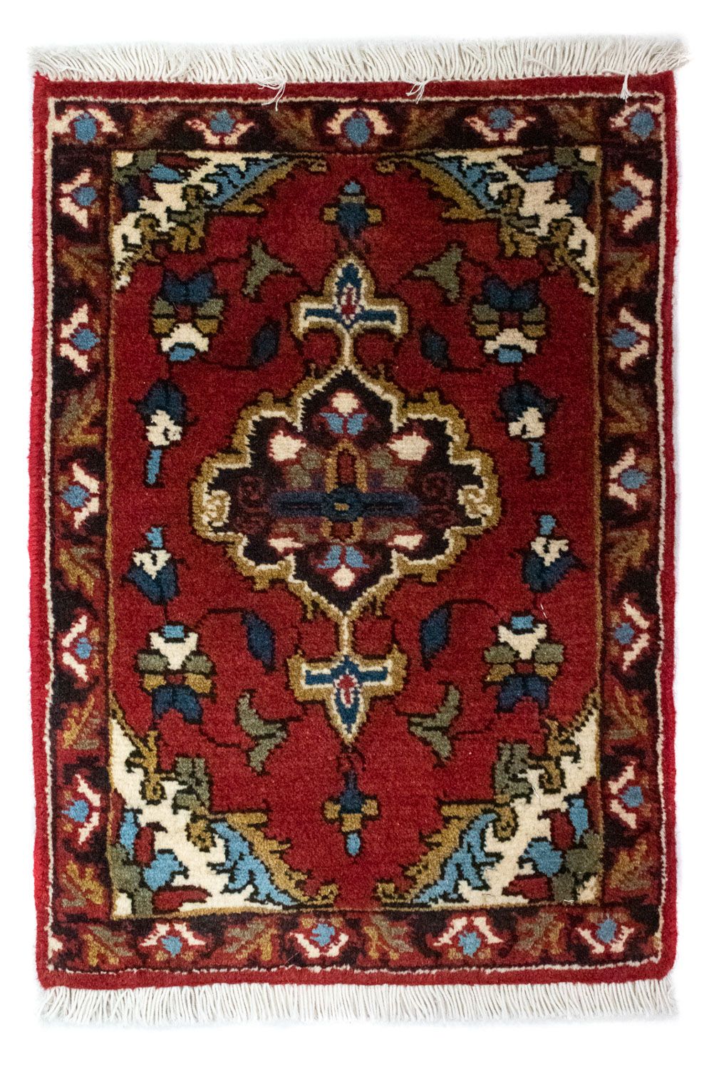 Alfombra persa - Nómada cuadrado  - 54 x 40 cm - rojo