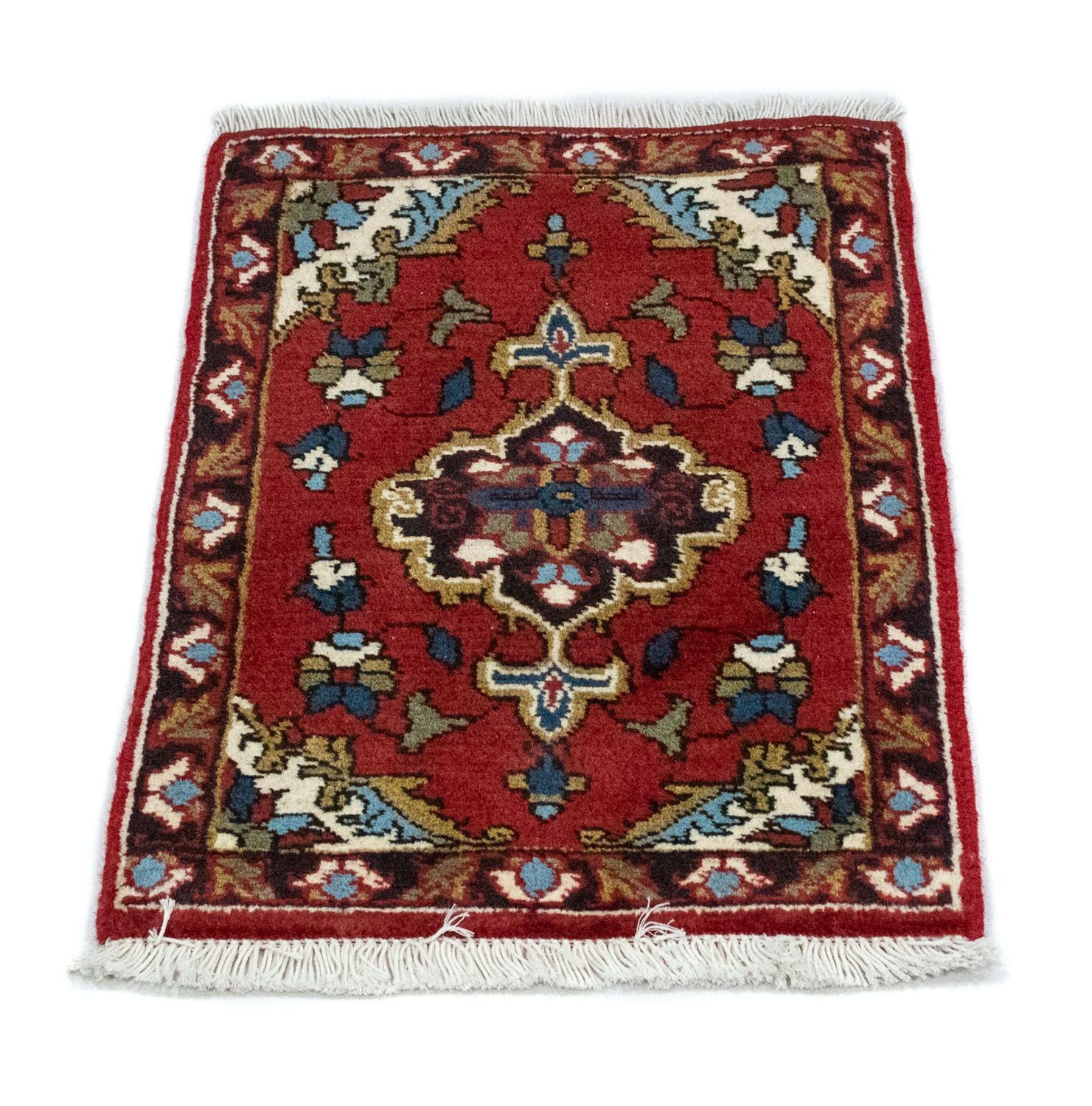 Alfombra persa - Nómada cuadrado  - 54 x 40 cm - rojo