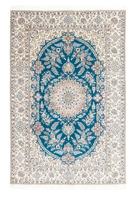 Alfombra Persa - Nain - Prima - 230 x 153 cm - turquesa