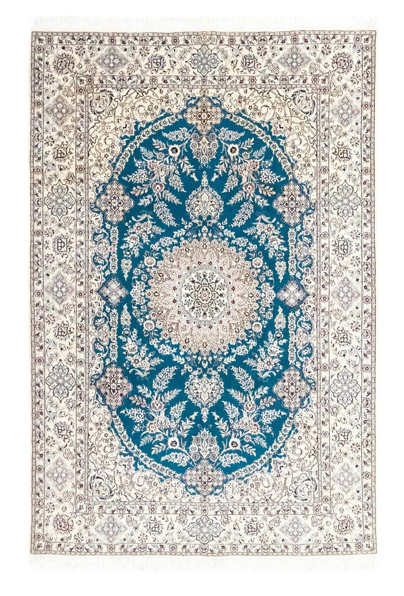 Alfombra Persa - Nain - Prima - 230 x 153 cm - turquesa
