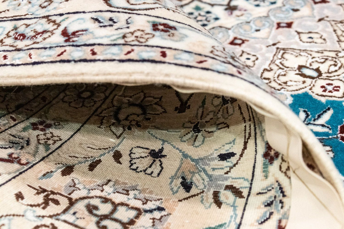 Alfombra Persa - Nain - Prima - 230 x 153 cm - turquesa
