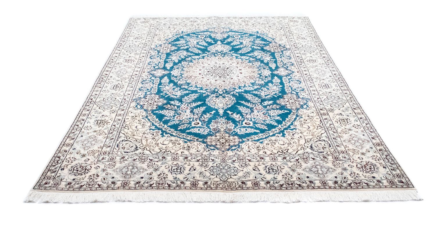 Alfombra Persa - Nain - Prima - 230 x 153 cm - turquesa
