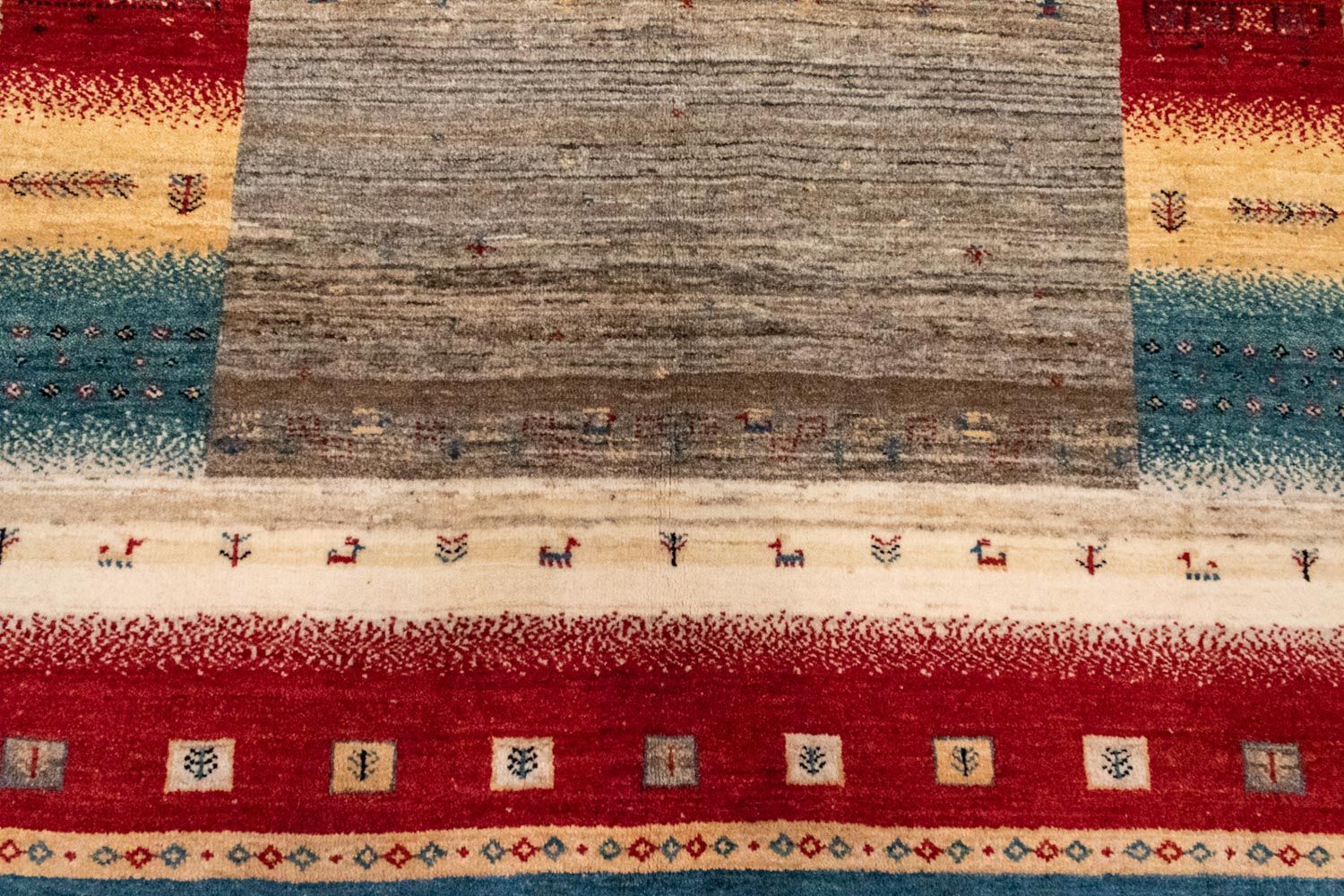 Alfombra Gabbeh - Loribaft Persa - 212 x 148 cm - multicolor