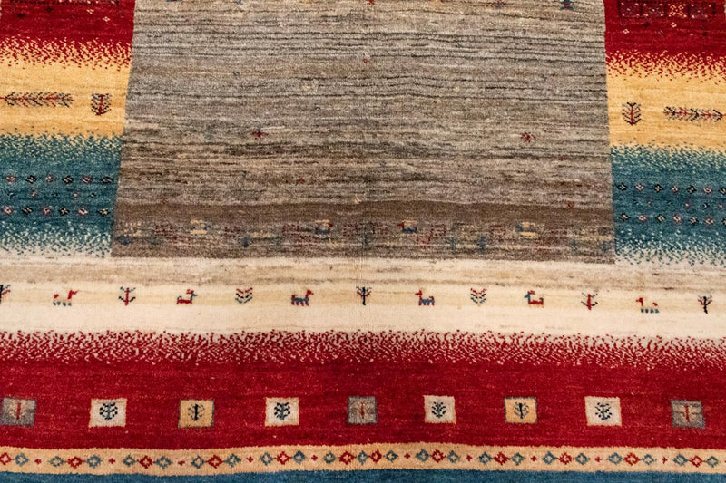Alfombra Gabbeh - Loribaft Persa - 212 x 148 cm - multicolor