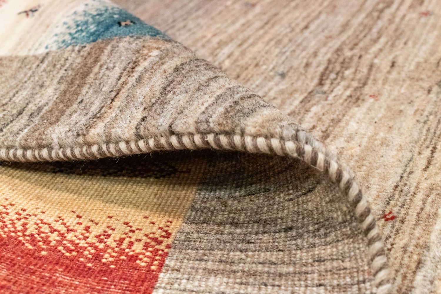 Alfombra Gabbeh - Loribaft Persa - 212 x 148 cm - multicolor